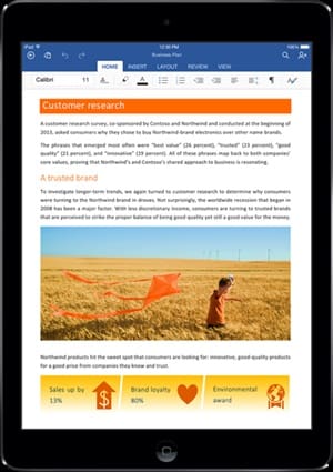 Office 365 untuk iPad Pro