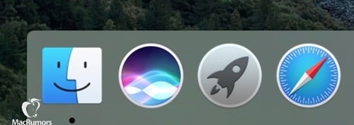 Icon Dock Siri OS X 10.12
