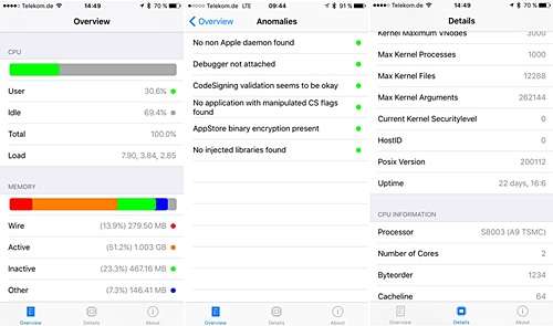 System and Security Info, Aplikasi Pendeteksi Jailbreak iPhone dan iPad