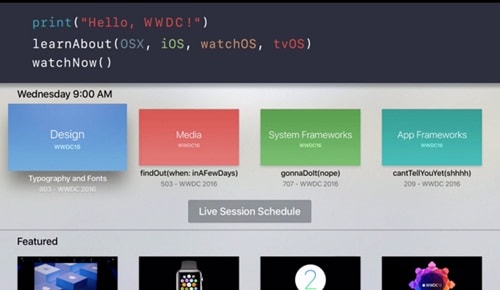 Aplikasi Streaming WWDC 2016