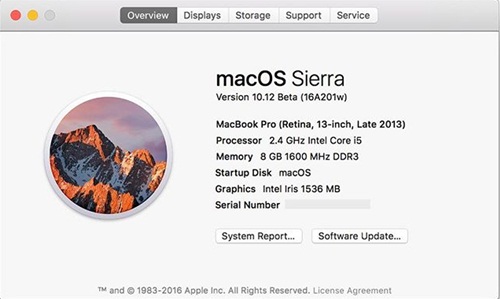 macOS Sierra Terbaru