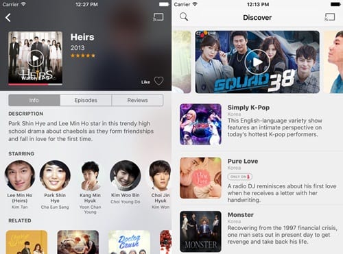 Aplikasi Drama Korea iPhone
