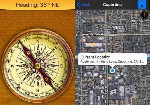 Aplikasi Kompas iOS