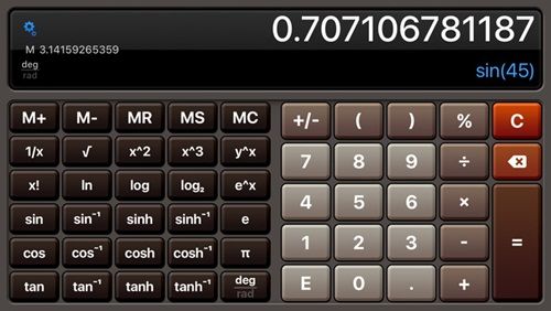 Aplikasi Kalkulator iOS