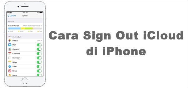 Cara Sign Out iCloud di iPhone